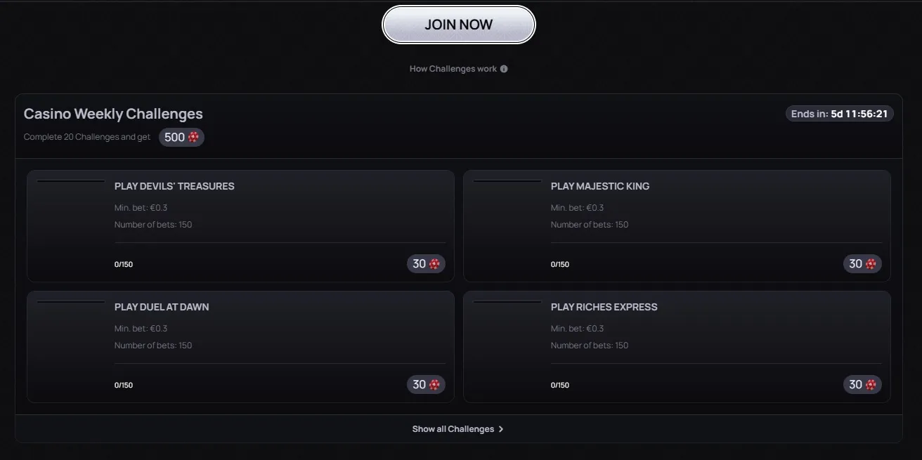 Kontoregistrierung bei Casinova Casino